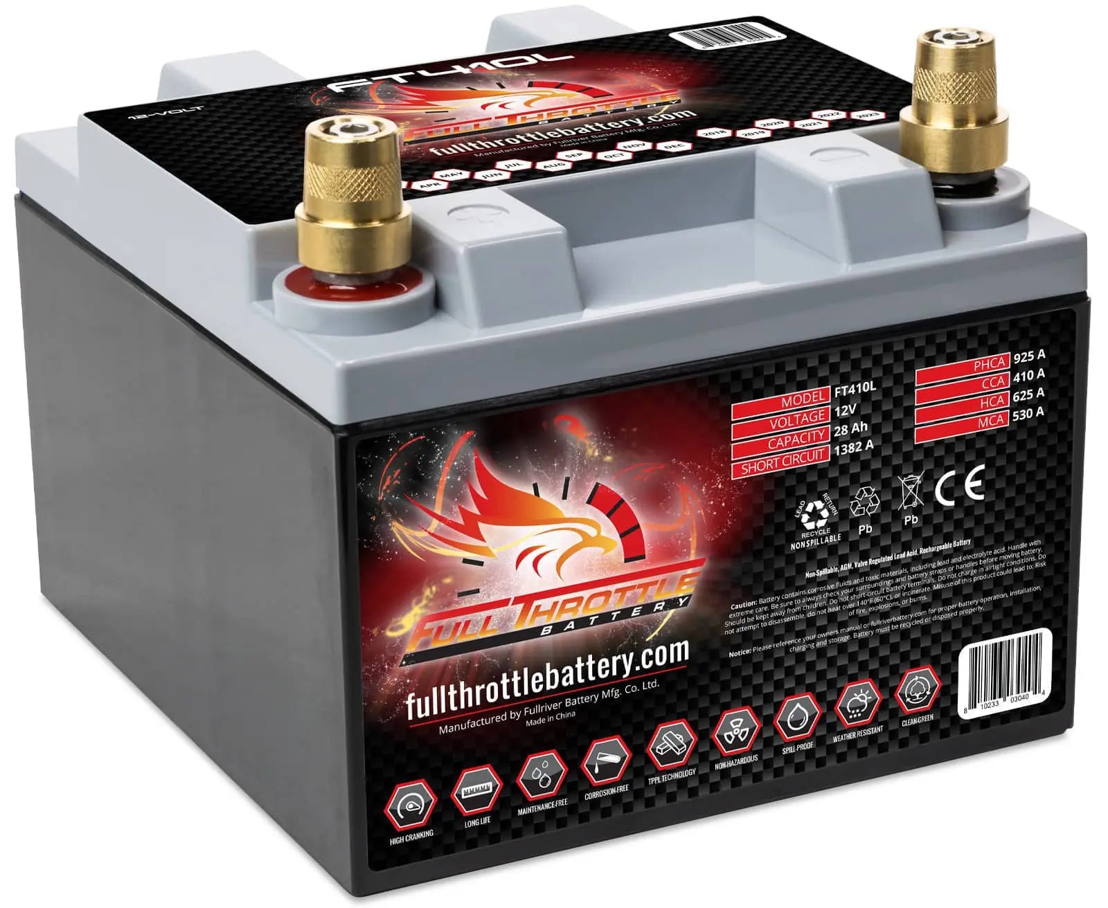 FT410L BTX30L High-Performance AGM Battery