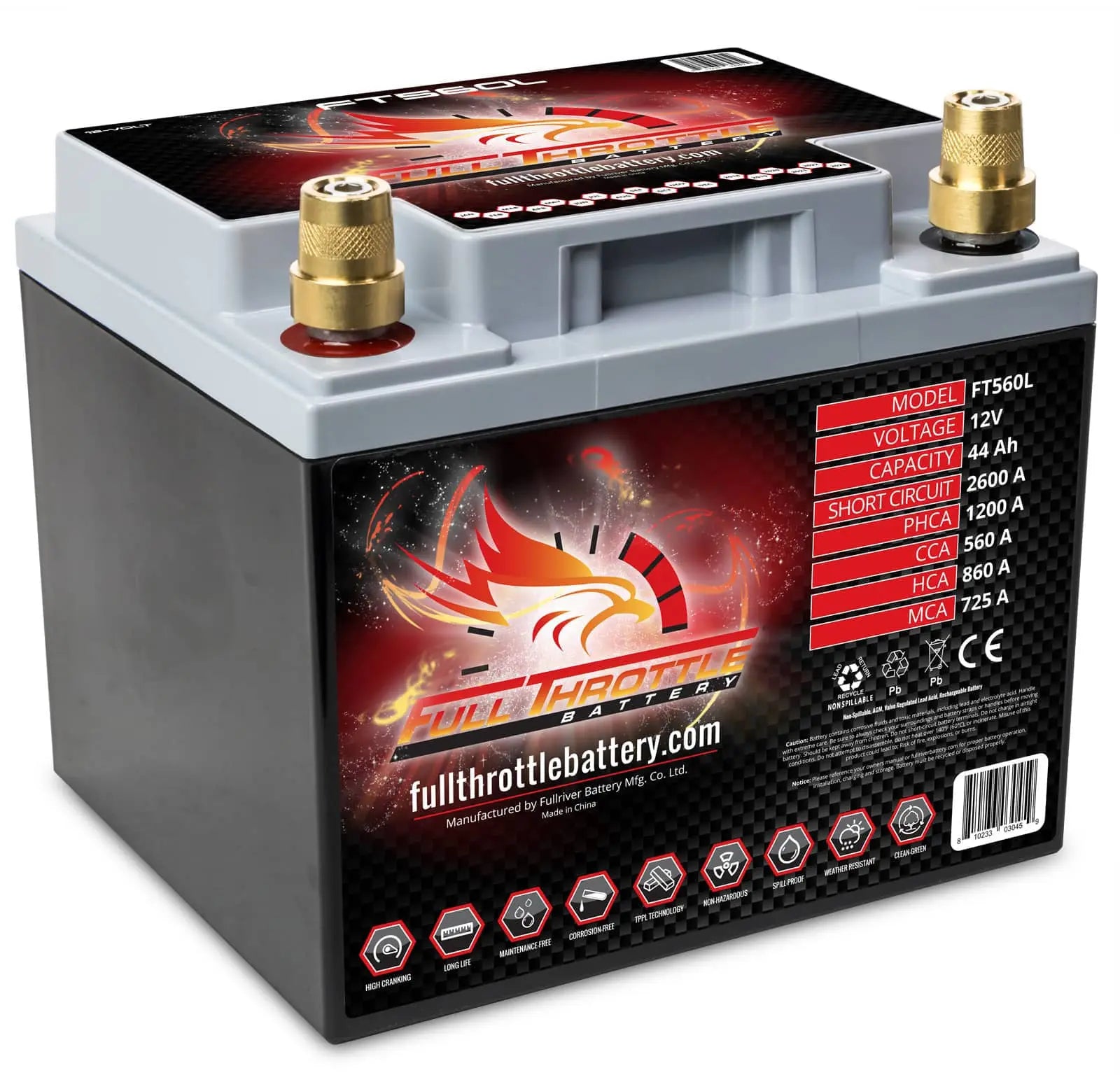 FT560L Group 26 High-Performance AGM Battery