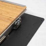 Alu-Cabin Folding Stainless Table w/ Cutting Board