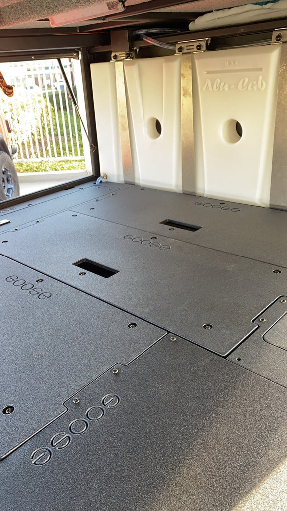 Alu-Cab Canopy Camper - Sleep Deck Panel - Double Drawer Module to Utility Module