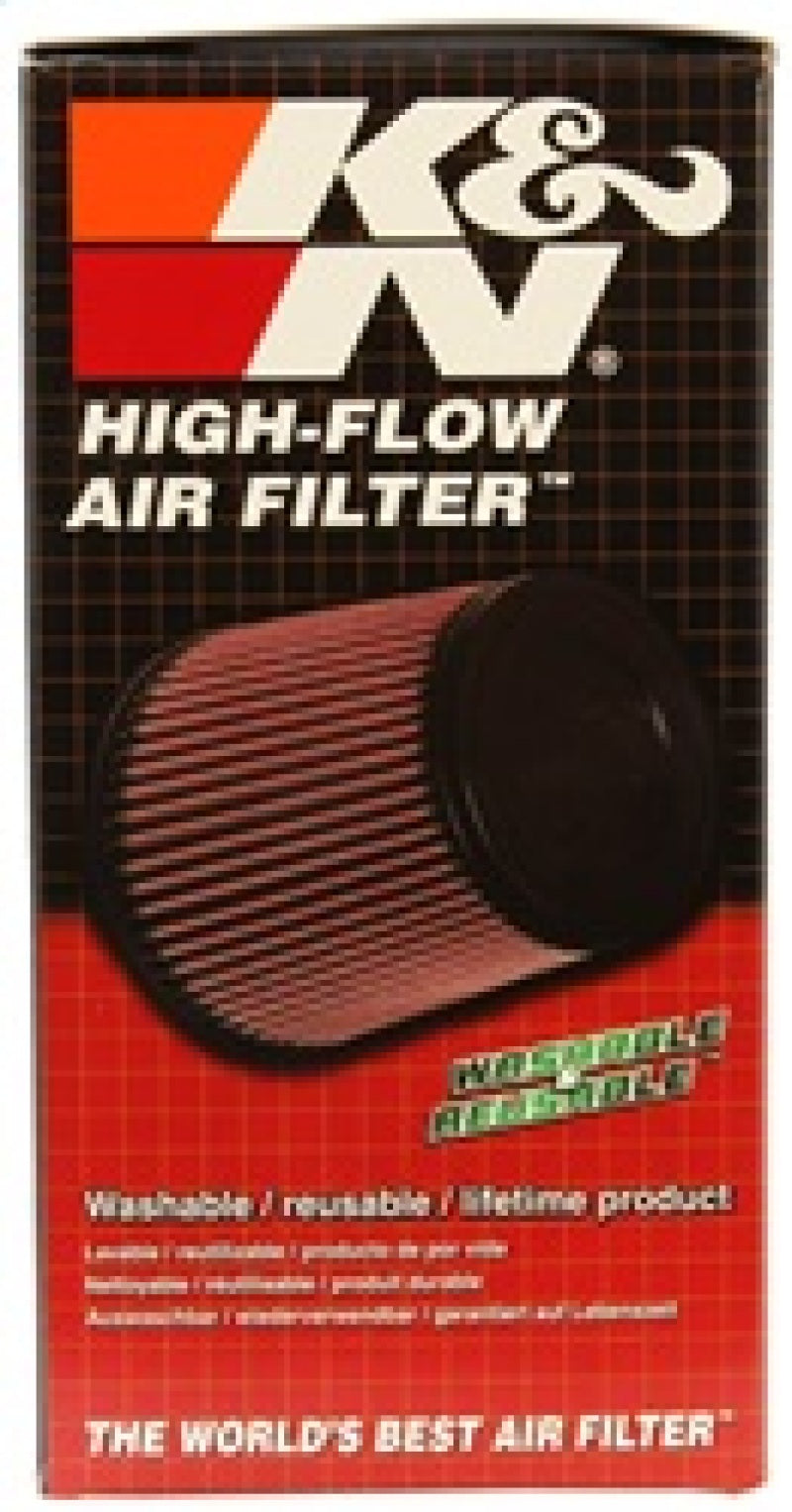 K&N Filter Universal Rubber Round Air Filter 20 Deg Flange Angle 2.25in Flange ID x 3.5in OD x 6in H