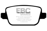 EBC 2006+ Volvo S80 Bluestuff NDX Rear Brake Pads