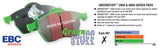 EBC 05-06 Mercedes-Benz G55 AMG 5.4 Supercharged Greenstuff Front Brake Pads