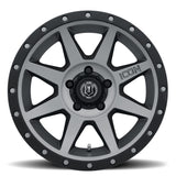 ICON Rebound 17x8.5 5x4.5 0mm Offset 4.75in BS 71.5mm Bore Titanium Wheel