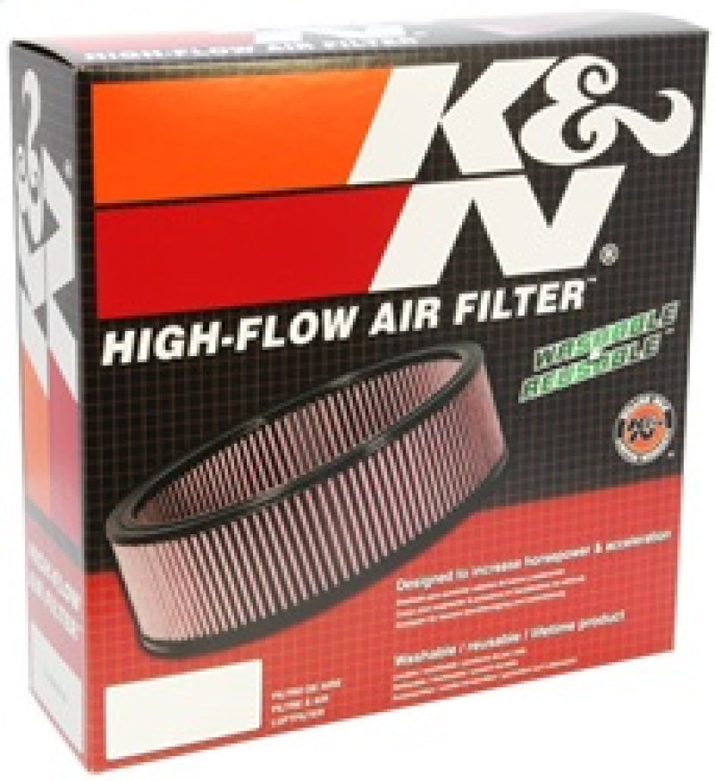 K&N Custom Air Filter - Oval - 11.5in O/S L x 8.125in O/S W x 2in H