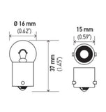 Hella Bulb 67 12V 8W 4CP BA15s G6