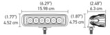 Hella Value Fit Mini Flush Mount 7.7in - 18W White Housing Flood Beam LED Light Bar