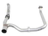 aFe Twisted Steel Delete Down-Pipe and Y-Pipe 2 to 2-1/2in Alum Steel Exhaust 12-16 Jeep Wrangler