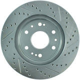 StopTech Select Sport 07-11 GM Silverado 1500 Slotted and Drilled Right Front Rotor
