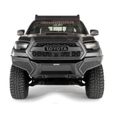 Go Rhino 16-21 Tacoma Element Front Bumper w/ Power Actuated Hide-away Light Bar Mount Tex Black