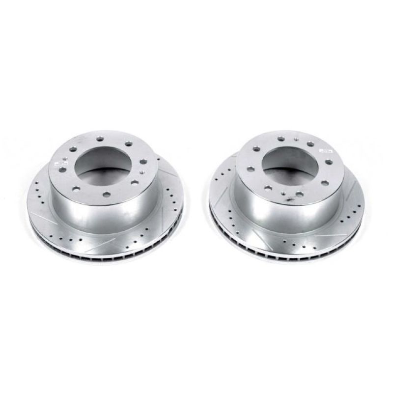 Power Stop 11-19 Chevrolet Silverado 2500 HD Rear Evolution Drilled & Slotted Rotors - Pair