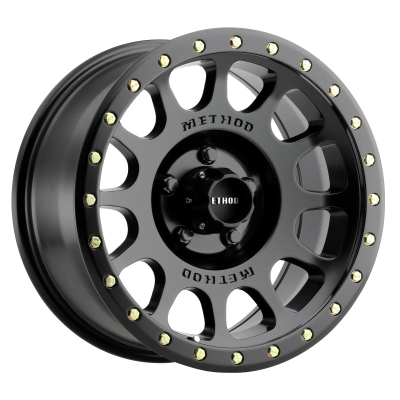 Method MR305 NV 20x10 -18mm Offset 5x5 94mm CB Matte Black Wheel