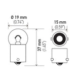 Hella Bulb 5637 24V 10W BA15s B6