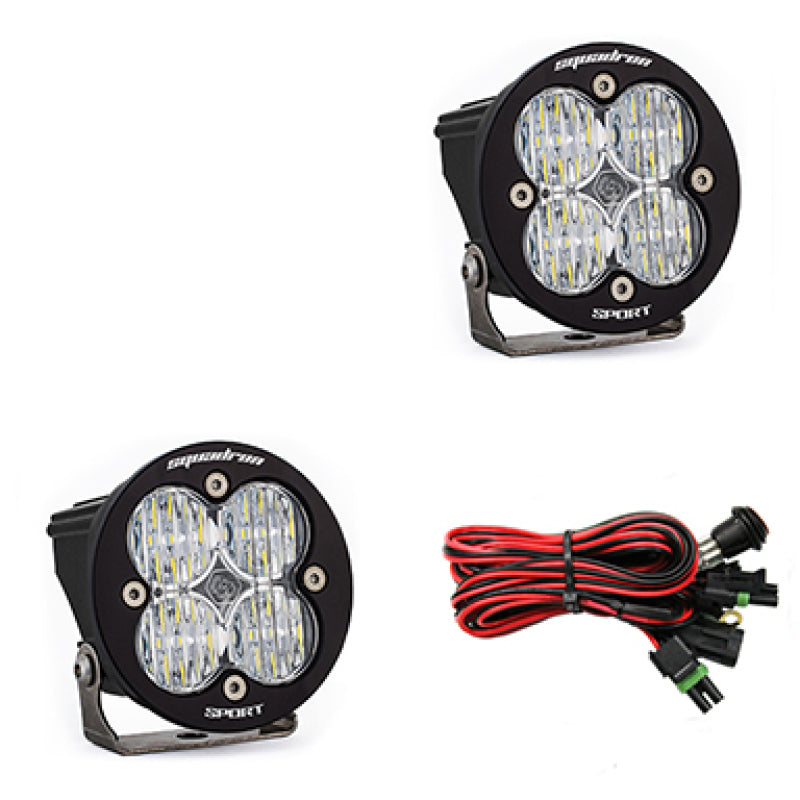 Baja Designs Squadron R Sport Wide Cornering Pair LED Light Pods - Clear