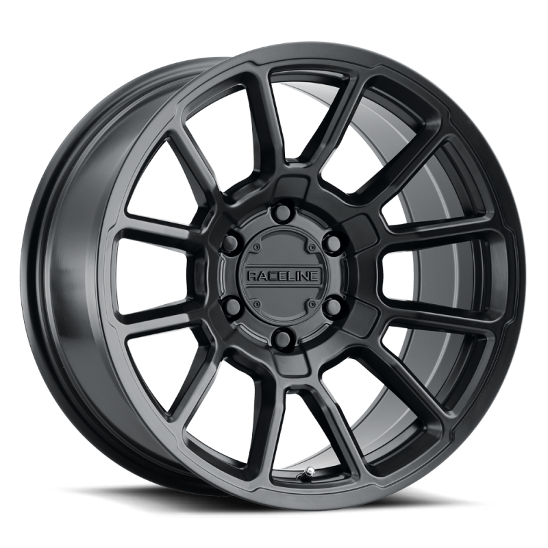 Raceline 950B Gauge 17x9in / 8x170 BP / 18mm Offset / 125.2mm Bore - Satin Black Wheel