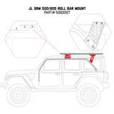 Go Rhino 19-22 Jeep Wrangler JLU SRM Roll Bar Mount Kit - Tex. Blk