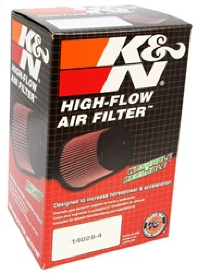 K&N Filter Universal Rubber Round Air Filter 20 Deg Flange Angle 2.25in Flange ID x 3.5in OD x 6in H