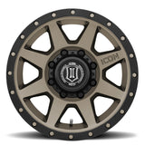 ICON Rebound 17x8.5 8x170 6mm Offset 5in BS 125mm Bore Titanium Wheel