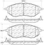 StopTech Performance 05-08 Legacy 2.5 GT Front Brake Pads