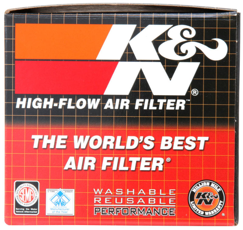 K&N Univ Clamp-On Air Filter - 1-3/4in FLG O/S 4in X 3in B 3in X 2in T 2-3/4inH OVAL