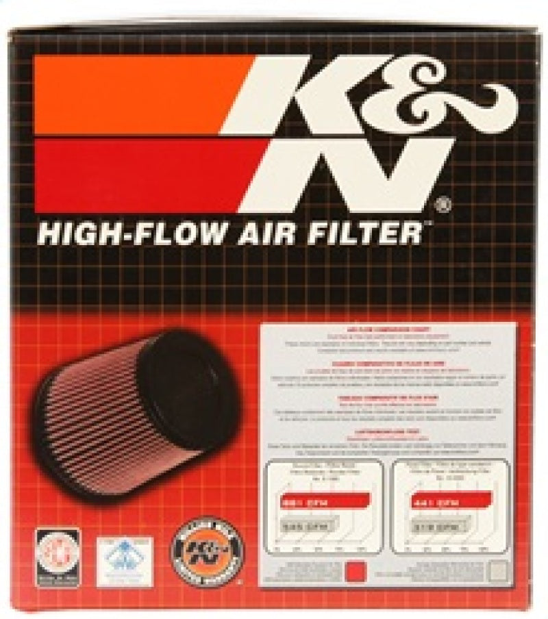 K&N Filter Universal X Stream Clamp-On  3 inch Flange 4 1/2 inch Base  6 inch Top 4 5/8 inch Height