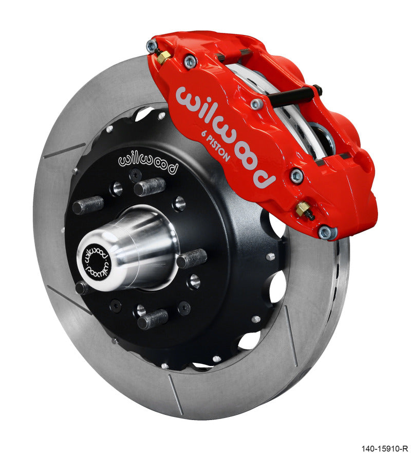 Wilwood Narrow Superlite 6R Front Big Brake Kit 12.88in GT Competition Series Rotor - Red