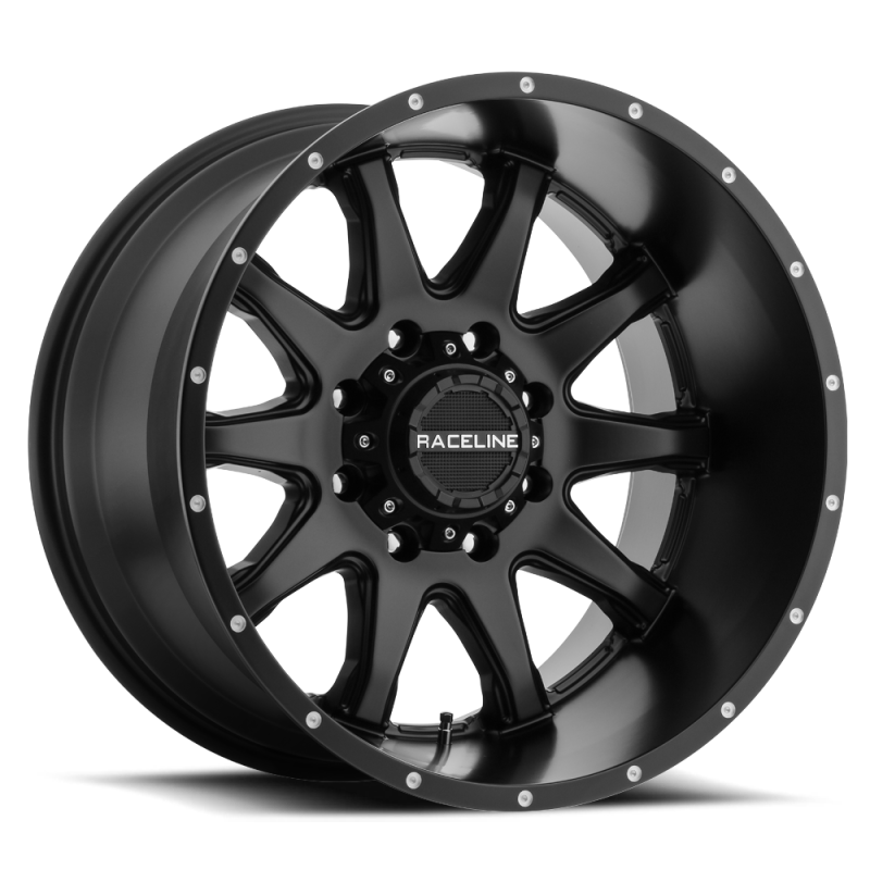 Raceline 930B Shift 16x8in / 8x165.1 BP / 0mm Offset / 125.2mm Bore - Satin Black Wheel