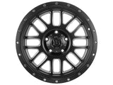 ICON Alpha 20x9 6x135 16mm Offset 5.625in BS 87.1mm Bore Satin Black/Milled Windows Wheel