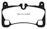 EBC 08 Porsche Cayenne 4.8 Turbo Yellowstuff Rear Brake Pads