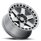 ICON Raider 17x8.5 6x5.5 0mm Offset 4.75in BS Titanium Wheel