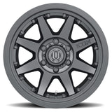 ICON Rebound Pro 17x8.5 6x5.5 25mm Offset 5.75in BS 95.1mm Bore Satin Black Wheel