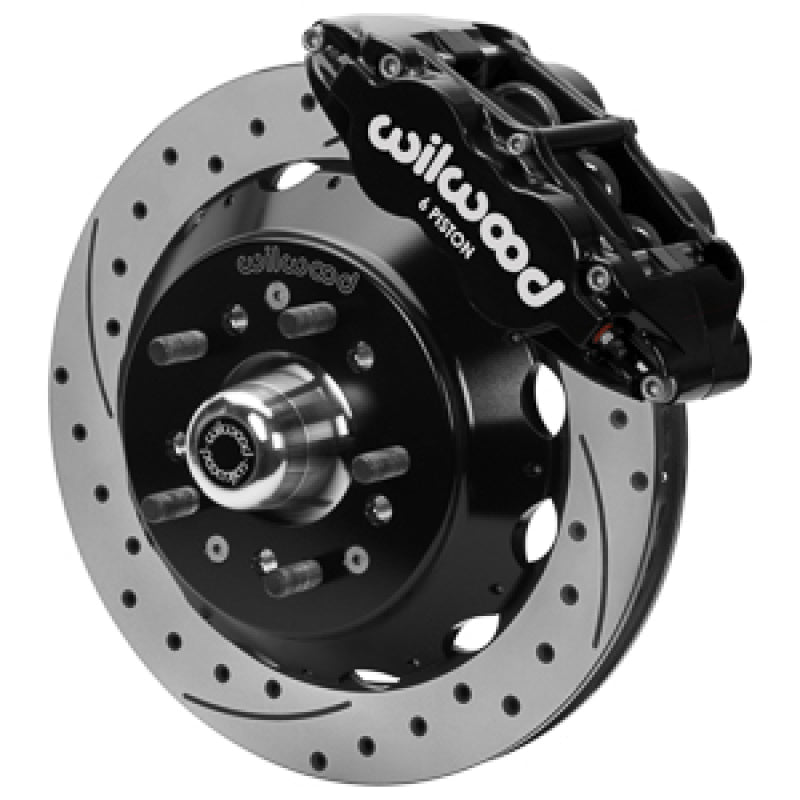 Wilwood Forged 6 Piston Superlite Caliper, GT 48 Vane Spec37 Drilled & Slotted Rotor - 12.88x1.25
