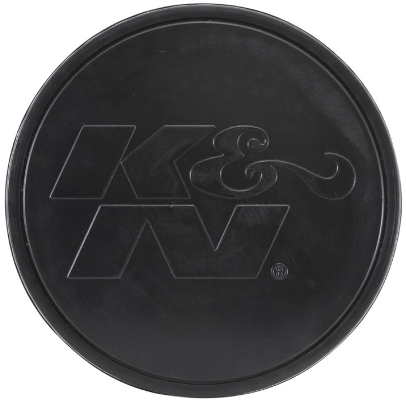 K&N Universal Rubber Filter-Round Tapered 4in Flange ID x 8in Base OD x 6.625in Top OD x 8in H