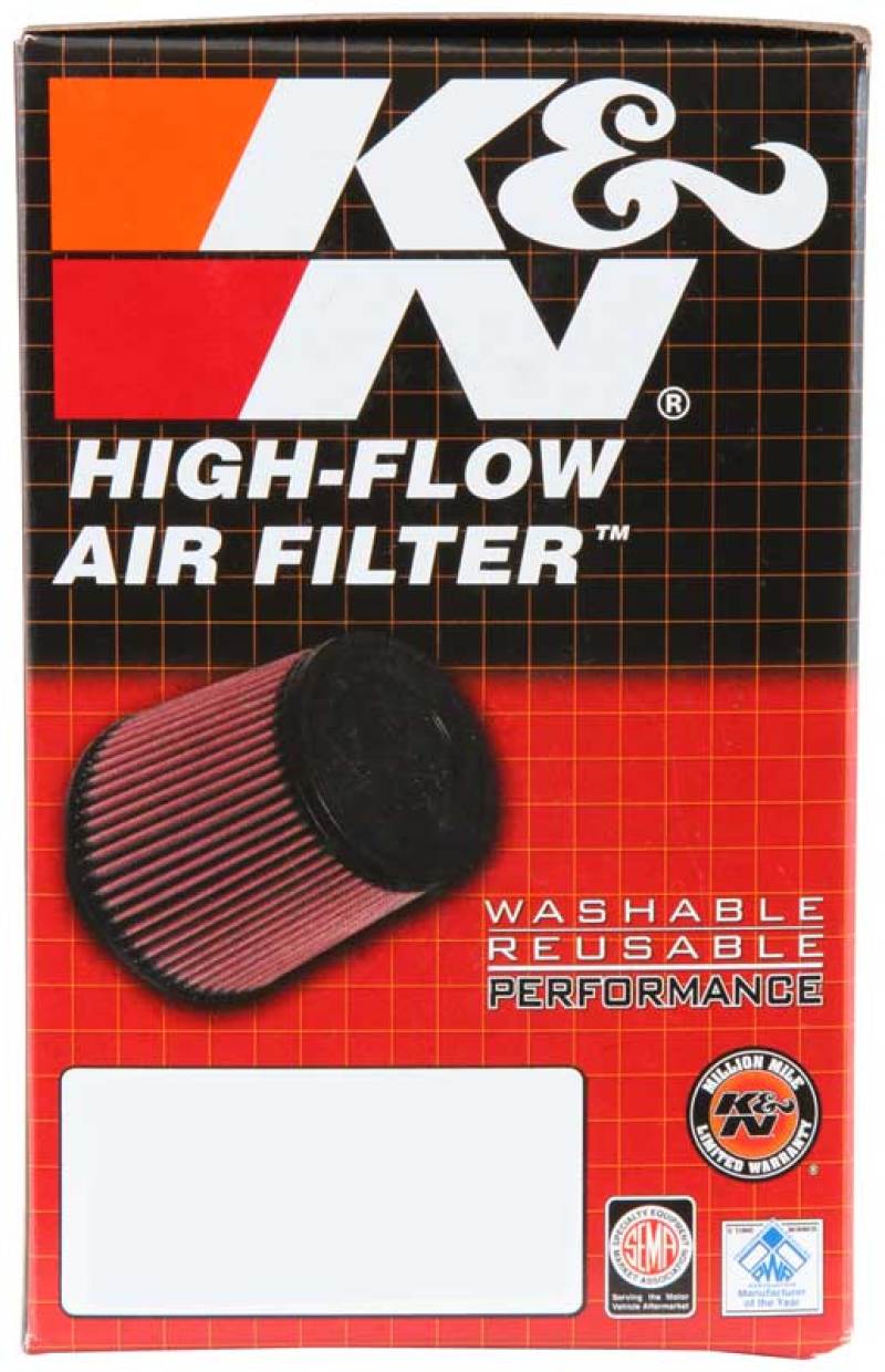 K&N Universal Clamp-On Air Filter 1-15/16in 20 DEG FLG x 3-1/2in OD x 4in H