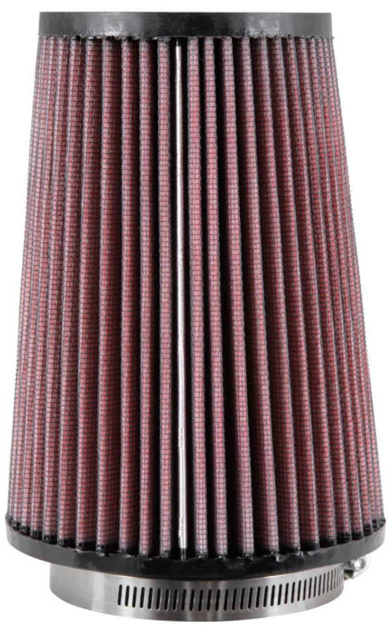 K&N Universal Rubber Filter Round Tprd 3.313in Flange ID x 4.75in Base OD x 3.5in Top OD x 6.5in H