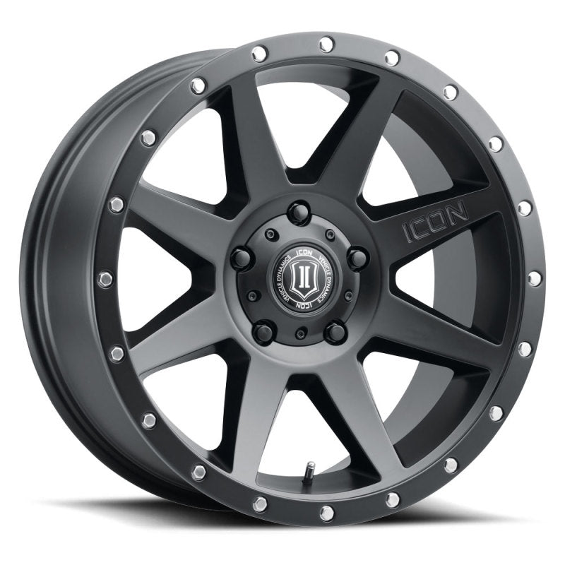 ICON Rebound 20x9 6x5.5 0mm Offset 5in BS Satin Black Wheel