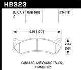 Hawk Chevy / GMC Truck / Hummer HPS Street Rear Brake Pads