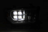 AlphaRex 07-13 Toyota Tundra NOVA LED Proj Headlights Black w/ Activ Light/Seq Signal/DRL