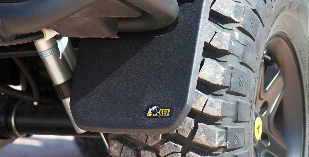 Jeep JK Splash Guards for AEV Rear Bumper